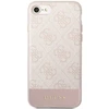 Apple iPhone SE 2022 / SE 2020 / 7 / 8 Guess Dėklas 4G Stripe Collection (GUHCI8G4GLPI) rožinės spalvos