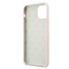 Original Apple iPhone 11 Pro Guess Hard silikoninis 4G Tone On Tone (GUHCN58LS4GLP) dėklas telefonui rožinės spalvos