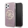 Dėklas Guess GUHCN58PCUGLPI iPhone 11 Pro rožinė/pink hard case 4G Circle Glitter