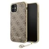 Apple iPhone 11 Guess Dėklas 4G Charms Collection (GUHCN61GF4GBR) rudos spalvos