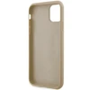 Guess GUHCN61HG4SGD Apple iPhone 11 / Xr 6.1″ auksinis kietas dėklas Glitter Script Big 4G