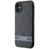 Apple iPhone 11 / XR Guess dėklas 4G Stripe (GUHCN61P4SNK) pilkos spalvos