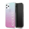 Guess dėklas, skirtas iPhone 11 Pro Max GUHCN65PCUGLPBL rožinės-mėlynos spalvos kietas dėklas Glitter Gradient