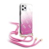 Guess GUHCN65WO4GPI iPhone 11 Pro Max rožinis / rausvas kietas dėklas 4G gradientas
