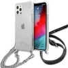 Dėklas GUESS GUHCP12LKC4GSSI HARDCASE 4G CHAIN IPHONE 12 PRO MAX Sidabrinis