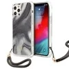 Dėklas GUESS GUHCP12LKSMAGR IPHONE 12 PRO MAX 6,7 "PILKOS/PILKOS KIETŲJŲ DĖLĖS MARMURO KOLEKCIJA