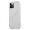 Apple iPhone 12 Pro Max Guess dėklas Script Vintage (GUHCP12LLSVSCR) pilkos spalvos