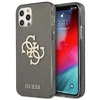 Dėklas GUESS GUHCP12LPCUGL4GBK HARD CASE 4G BIG LOGO GLITTER IPHONE 12 PRO MAX Juodas