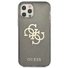 Dėklas GUESS GUHCP12LPCUGL4GBK HARD CASE 4G BIG LOGO GLITTER IPHONE 12 PRO MAX Juodas