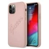 GUESS GUHCP12LRSAVSRG KIETUS DĖKLAS SAFFIANO VINTAGE IPHONE 12 PRO MAX Rožinis