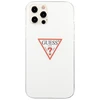 Apple iPhone 12 / 12 Pro Guess dėklas Triangle Collection (GUHCP12MPCUCTLWH) baltos spalvos