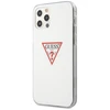 Apple iPhone 12 / 12 Pro Guess dėklas Triangle Collection (GUHCP12MPCUCTLWH) baltos spalvos