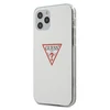 Apple iPhone 12 / 12 Pro Guess dėklas Triangle Collection (GUHCP12MPCUCTLWH) baltos spalvos