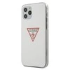 Apple iPhone 12 / 12 Pro Guess dėklas Triangle Collection (GUHCP12MPCUCTLWH) baltos spalvos