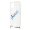 Apple iPhone 12 Mini Guess dėklas Script Vintage (GUHCP12SCRTVSBL) mėlynos spalvos