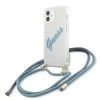 Apple iPhone 12 Mini Guess dėklas Script Vintage (GUHCP12SCRTVSBL) mėlynos spalvos