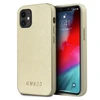 Apple iPhone 12 Mini Guess dėklas Iridescent (GUHCP12SIGLGO) aukso spalvos