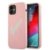 Dėklas GUESS HARDCASE GUHCP12SLSVSGP SILICONE VINTAGE IPHONE 12 MINI Rožinis/MINT