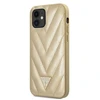 GUESS GUHCP12SPUVQTMLBE KIETAS DĖKLAS V dygsniuotas KOLEKCIJA IPHONE 12 MINI 5,4" AUKSO