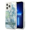 Apple iPhone 13 Pro Guess dėklas Flower Liquid Glitter (GUHCP13LLFLSN) žalios spalvos
