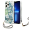 Apple iPhone 13 Pro Max Guess dėklas Flower Strap (GUHCP13XHFLSN) žalios spalvos