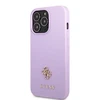 Apple iPhone 13 Pro Max Guess dėklas Saffiano 4G Small Metal Logo violetinės spalvos