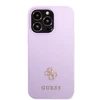 Apple iPhone 13 Pro Max Guess dėklas Saffiano 4G Small Metal Logo violetinės spalvos