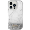 Apple iPhone 14 Pro Guess dėklas Liquid Glitter Marble (GUHCP14LLCSGSGH) baltos spalvos
