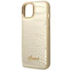 Dėklas GUESS GUHCP14MHGCRHD IPHONE 14 PLUS / 15 PLUS 6.7 "GOLD / GOLD HARDCASE CROCO COLLECTION