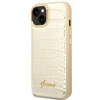 Dėklas GUESS GUHCP14MHGCRHD IPHONE 14 PLUS / 15 PLUS 6.7 "GOLD / GOLD HARDCASE CROCO COLLECTION
