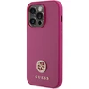 Dėklas GUESS GUHCP15LPS4DGPPP IPHONE 15 PRO 6.1 "Rožinis/Rožinis HARDCASE STRASS METAL LOGO
