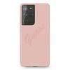 Samsung Galaxy S21 Ultra Guess dėklas Script Vintage (GUHCS21LLSVSPI) rožinės spalvos