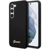 Samsung Galaxy S23 Plus Guess Hard silikoninis dėklas Vintage Gold Logo (GUHCS23MSLSMK) juodos spalvos