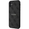 Dėklas GUESS GUHMN61G4GFRK IPHONE 11 6.1 " / XR Juodas / Juodas HARDCASE 4G COLLECTION LEATHER METAL LOGO MAGSAFE