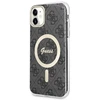 Dėklas GUESS GUHMN61H4STK IPHONE 11 6.1 "Juodas/Juodas HARDCASE 4G MAGSAFE