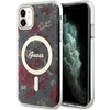 Dėklas GUESS GUHMN61HCFWSA IPHONE 11 / XR 6.1 "Žalias / KHAKI HARDCASE FLOWER MAGSAFE