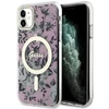 Dėklas GUESS GUHMN61HCFWSP IPHONE 11 / XR 6.1 "Rožinis / Rožinis HARDCASE FLOWER MAGSAFE