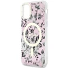 Dėklas GUESS GUHMN61HCFWSP IPHONE 11 / XR 6.1 "Rožinis / Rožinis HARDCASE FLOWER MAGSAFE