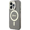 Apple iPhone 14 Pro Guess dėklas Glitter Gold MagSafe (GUHMP14LHCMCGK) juodos spalvos