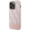 Apple iPhone 14 Pro Guess dėklas GCube Stripes MagSafe (GUHMP14LHGCFSEP) rožinės spalvos