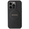Apple iPhone 14 Pro Guess dėklas Saffiano MagSafe (GUHMP14LPSAHMCK) juodos spalvos