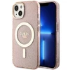 Dėklas GUESS GUHMP14MHCCGP IPHONE 14 PLUS / 15 PLUS 6.7 "Rožinis / Rožinis HARDCASE GLITTER GOLD MAGSAFE