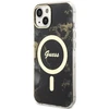 Dėklas GUESS GUHMP14MHTMRSK IPHONE 14 PLUS / 15 PLUS 6.7 "Juodas / Juodas HARDCASE GOLDEN MARBLE MAGSAFE