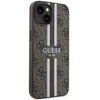 Dėklas GUESS GUHMP14MP4RPSW IPHONE 14 PLUS / 15 PLUS 6.7 "BROWN / BROWN HARDCASE 4G PRINTED STRIPES MAGSAFE