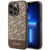Apple iPhone 14 Pro Guess dėklas GCube Stripes MagSafe (GUHMP14XHGCFSEW) rudos spalvos