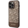 Apple iPhone 14 Pro Guess dėklas GCube Stripes MagSafe (GUHMP14XHGCFSEW) rudos spalvos
