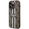 Apple iPhone 14 Pro Max Guess dėklas 4G Printed Stripe MagSafe (GUHMP14XP4RPSW) rudos spalvos