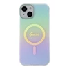 Dėklas GUESS GUHMP15MHITSQ IPHONE 15 PLUS / 14 PLUS 6,7 colių TURKIS / TURKIS KIETAS IML IRIDESCENT MAGSAFE