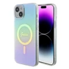 Dėklas GUESS GUHMP15MHITSQ IPHONE 15 PLUS / 14 PLUS 6,7 colių TURKIS / TURKIS KIETAS IML IRIDESCENT MAGSAFE
