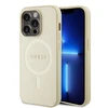 Dėklas GUESS GUHMP15XPSAHMCB IPHONE 15 PRO MAX 6.7 "ZLOTY/GOLD HARDCASE SAFFIANO MAGSAFE